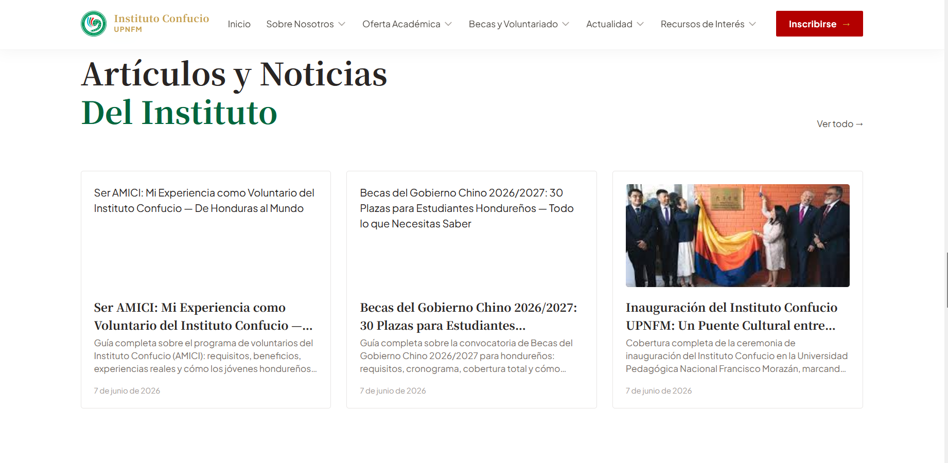 IC_UPNFM – Vista del sitio